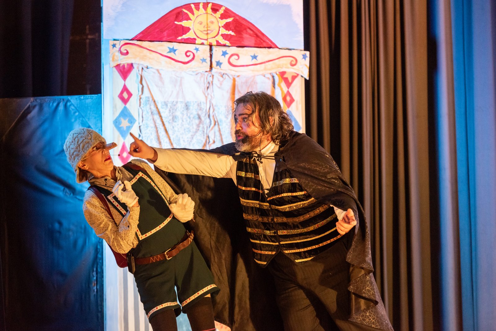 Ben Tremblay as the Puppet Master and Joan Gottman as Pinocchio