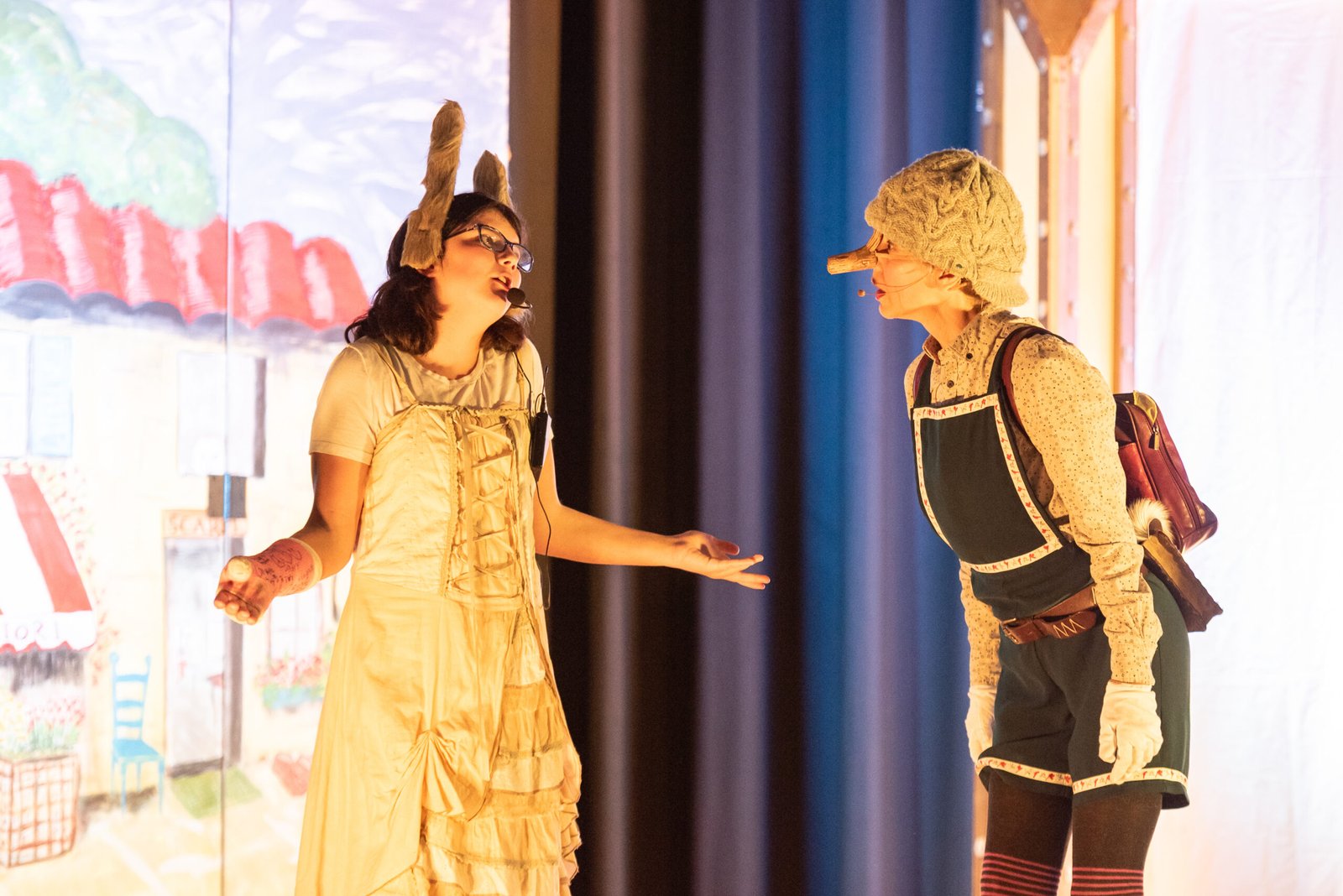 Lexie Wood as Candlewick and Joan Gottman as Pinocchio