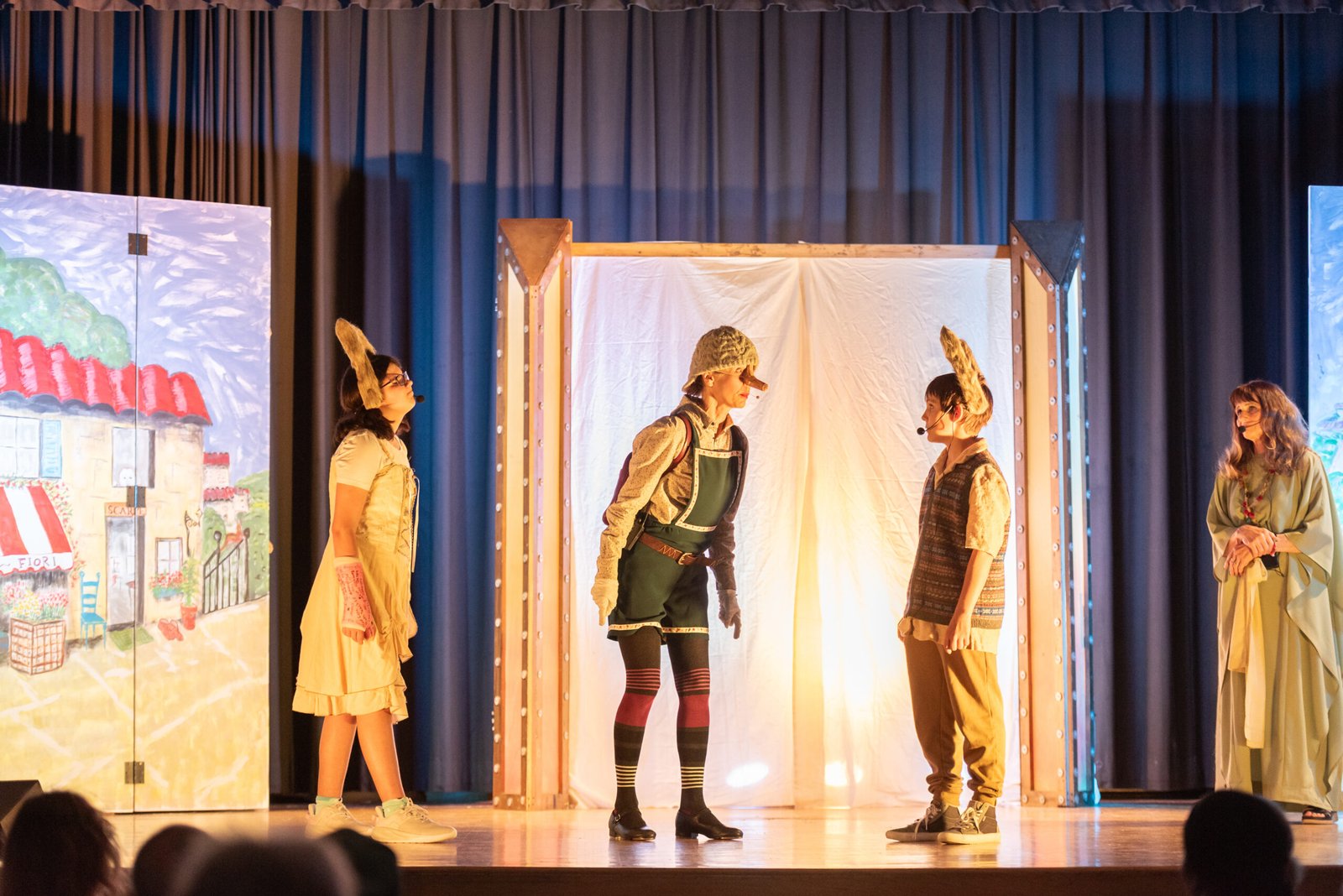 Lexie Wood as Candlewick, Joan Gottman as Pinocchio and Charlie Kazak as Lucignolo